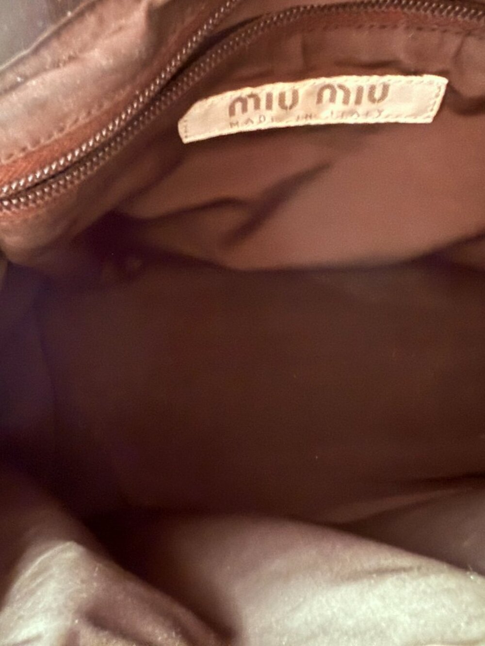 MIU MIU Hair On Vintage Handbag with Leather Handles and Fabric bottom and top - Picture 14 of 16